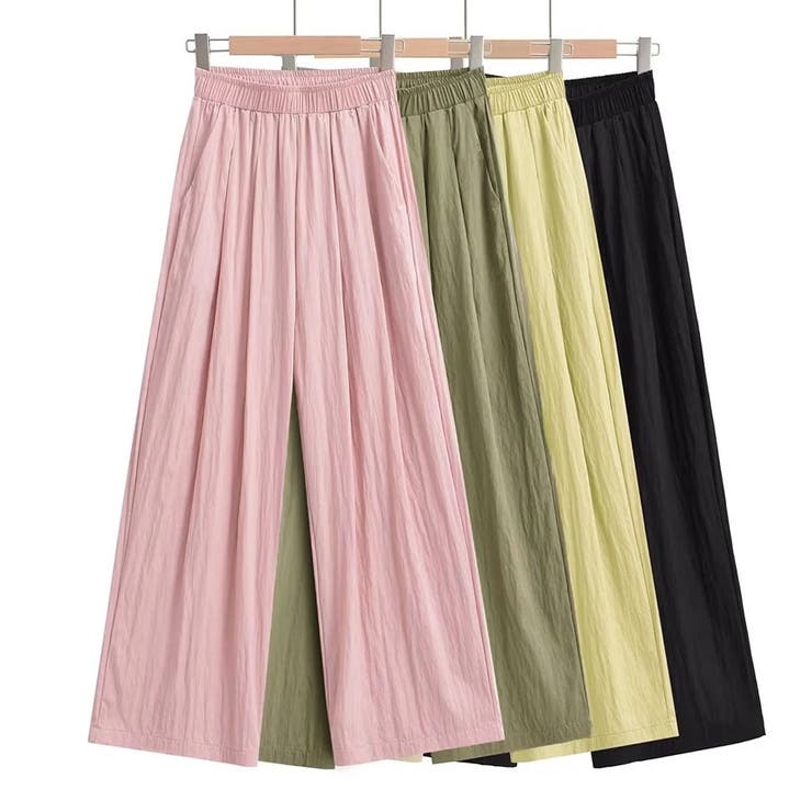 夏服 ワイドパンツ サマーパンツ | shoppinggo | 詳細画像3 