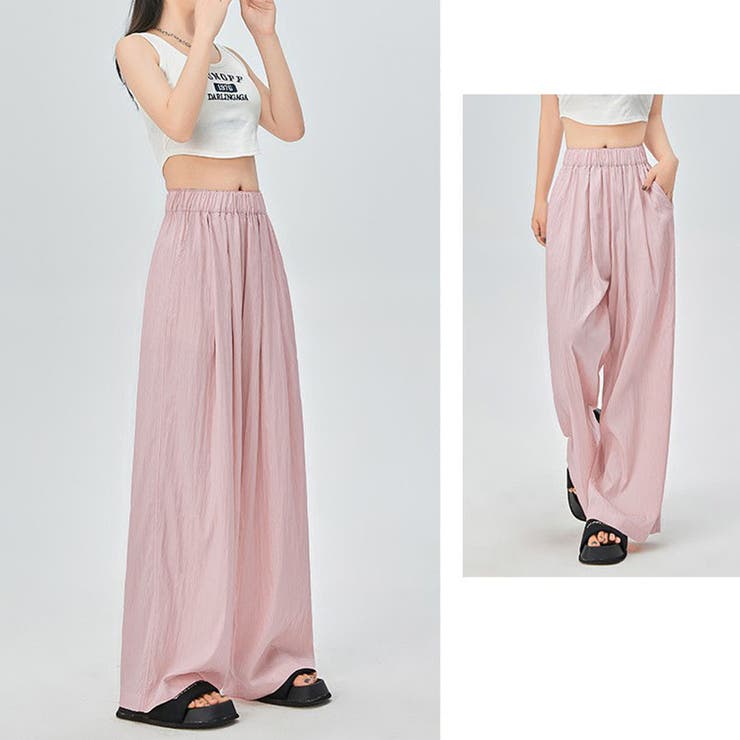 夏服 ワイドパンツ サマーパンツ | shoppinggo | 詳細画像8 
