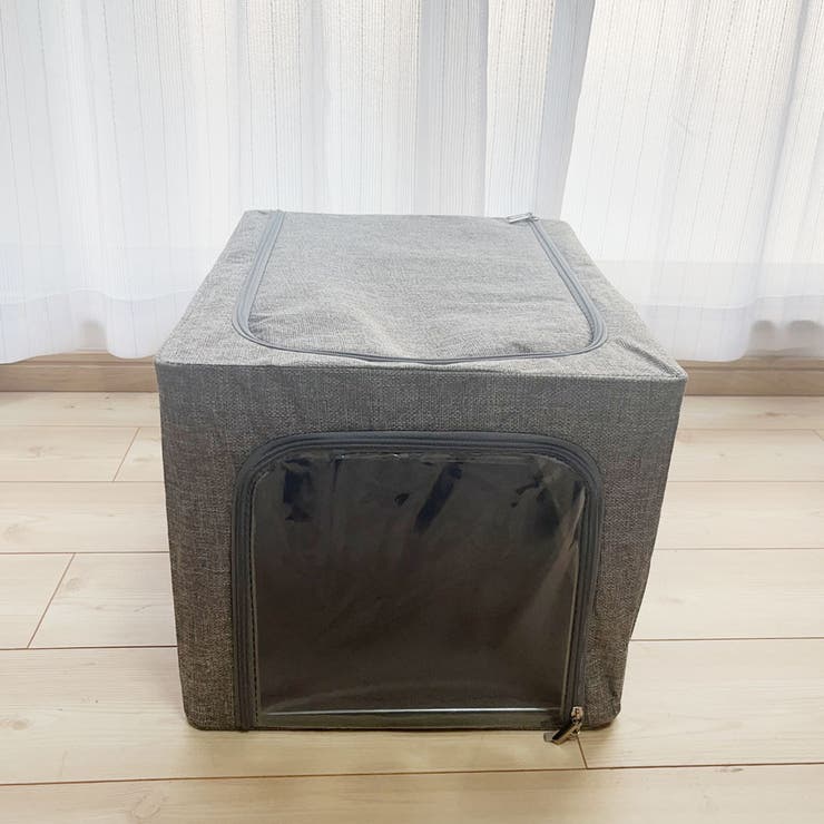 グレー | 収納ボックス 折りたたみ 蓋付き | shoppinggo