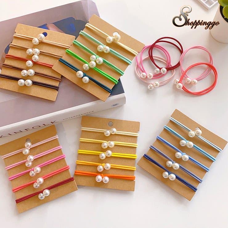 パールヘアゴム 5本セット おしゃれ | shoppinggo | 詳細画像1 