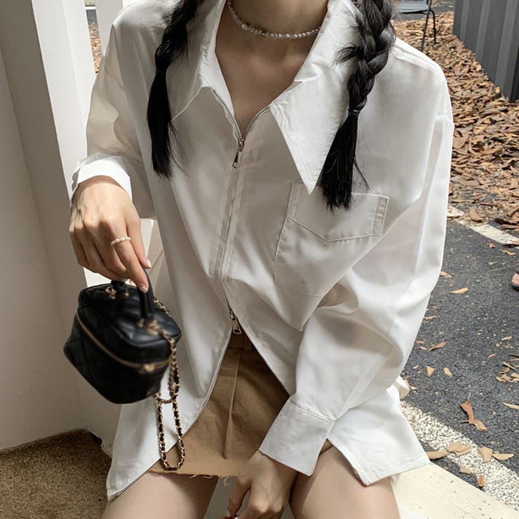 白ブラウス シャツ レディース[品番：JRKW0004650]｜shoppinggo