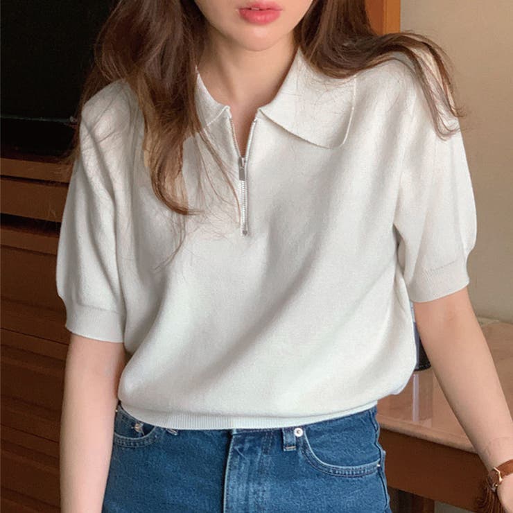 ホワイト | 夏服 サマーニット レディース | shoppinggo