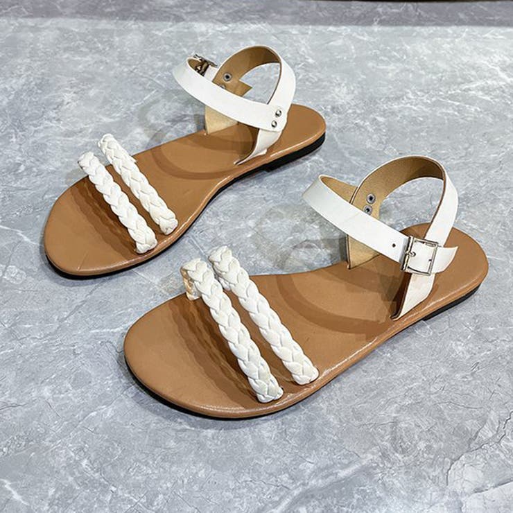 ホワイト | サンダル レディース ミュール | shoppinggo