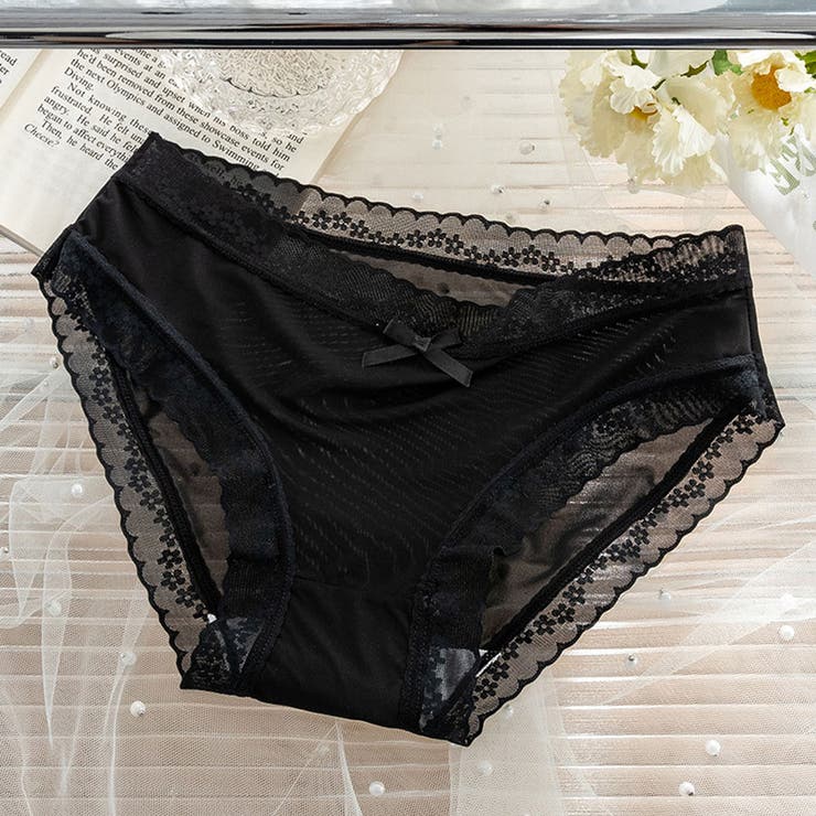ブラック | レースショーツ 花柄 セクシー | shoppinggo