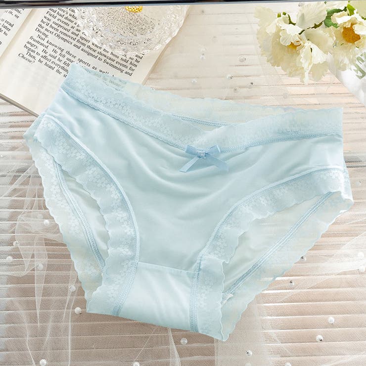 ブルー | レースショーツ 花柄 セクシー | shoppinggo