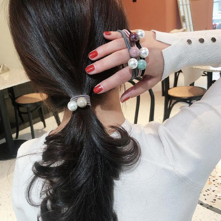 ヘアゴム パール おしゃれ | shoppinggo | 詳細画像11 