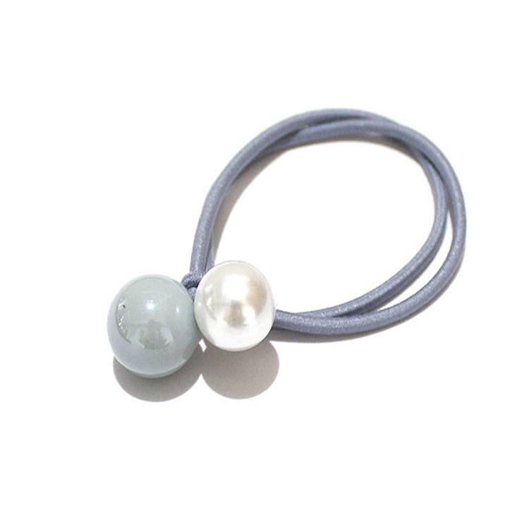 ブルー | ヘアゴム パール おしゃれ | shoppinggo