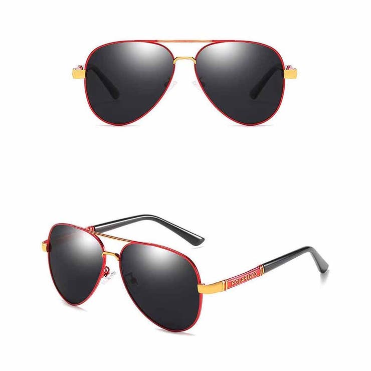 レッド | サングラス レディース UVカット | shoppinggo