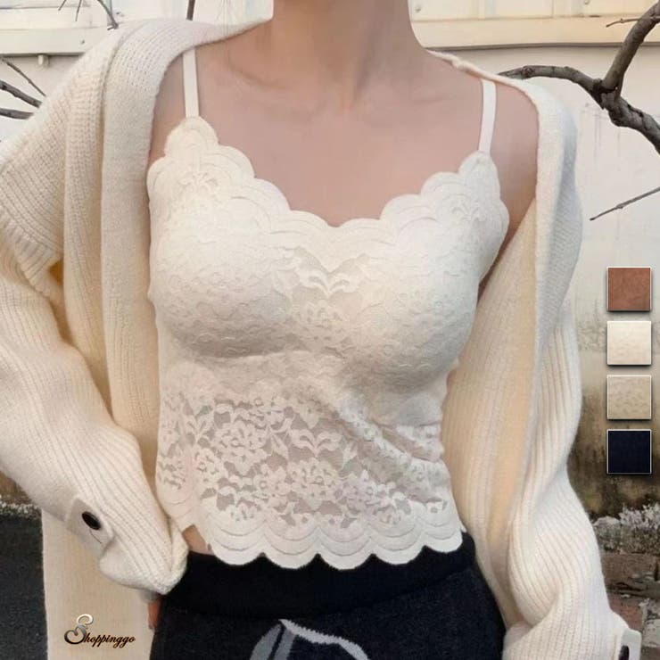 ブラトップ キャミソール ショート丈 | shoppinggo | 詳細画像1 