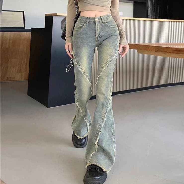 フレアパンツ デニムパンツ レディース | shoppinggo | 詳細画像11 