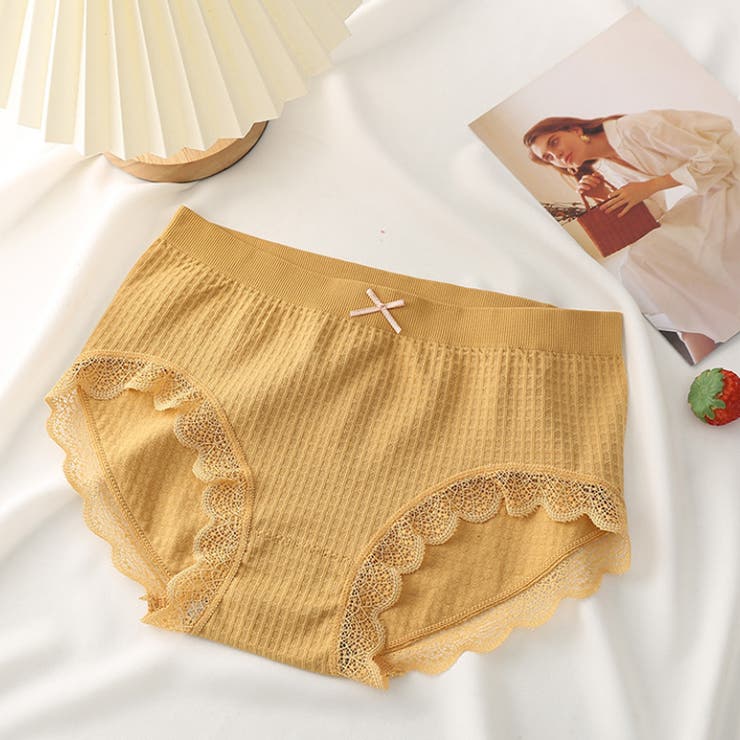 イエロー | レースショーツ ハイウエスト レディース | shoppinggo