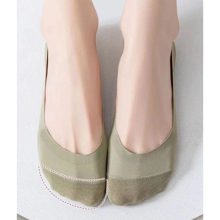 グリーン | つま先カバーソックス 靴下 くつ下 | shoppinggo