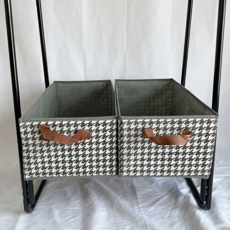 グレー | 収納ケース 千鳥格子 チェック | shoppinggo