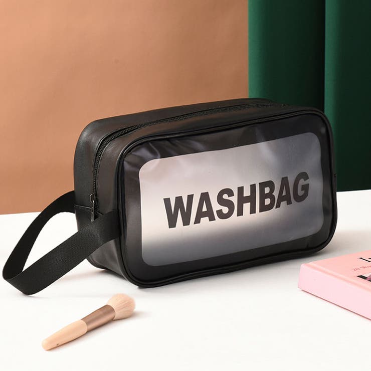 ブラック | 化粧ポーチ トラベルポーチ メイクポーチ | shoppinggo