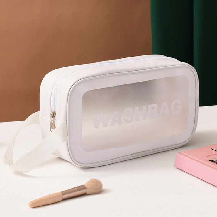 ホワイト | 化粧ポーチ トラベルポーチ メイクポーチ | shoppinggo