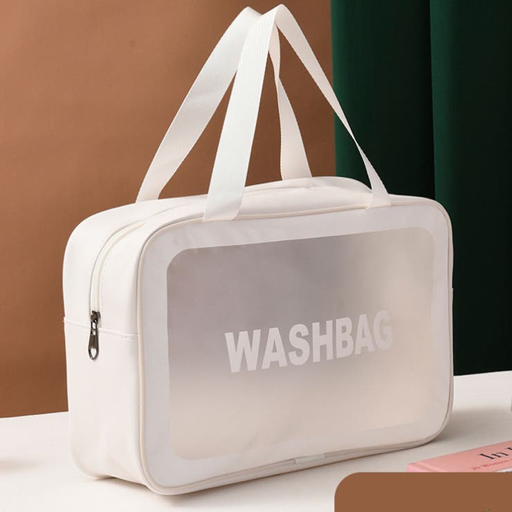 ホワイト | 化粧ポーチ トラベルポーチ メイクポーチ | shoppinggo