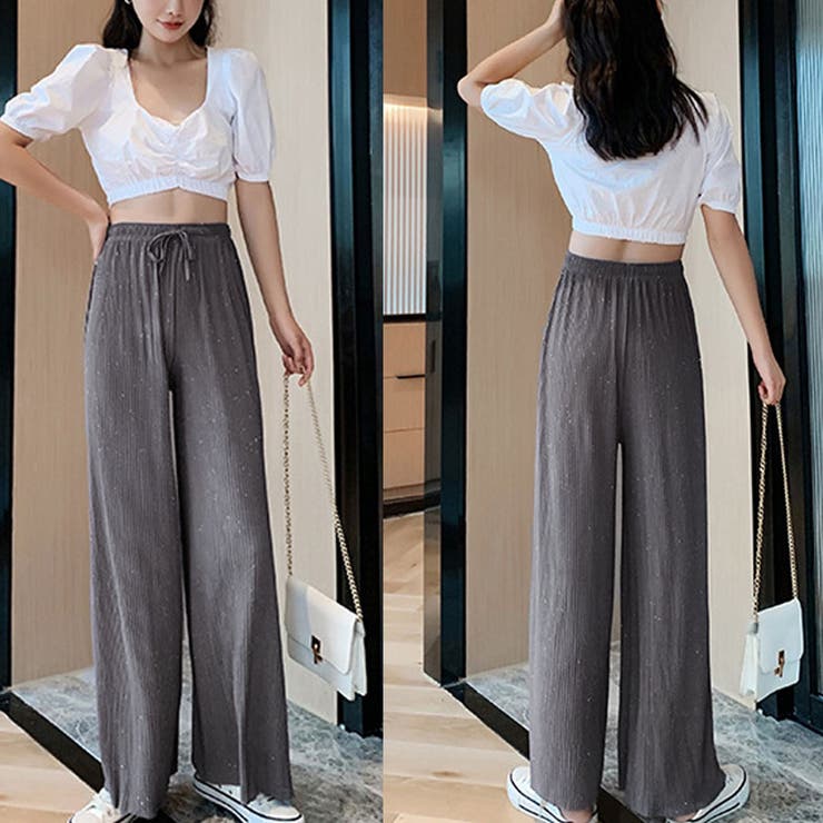 夏服 ワイドパンツ サマーパンツ | shoppinggo | 詳細画像17 