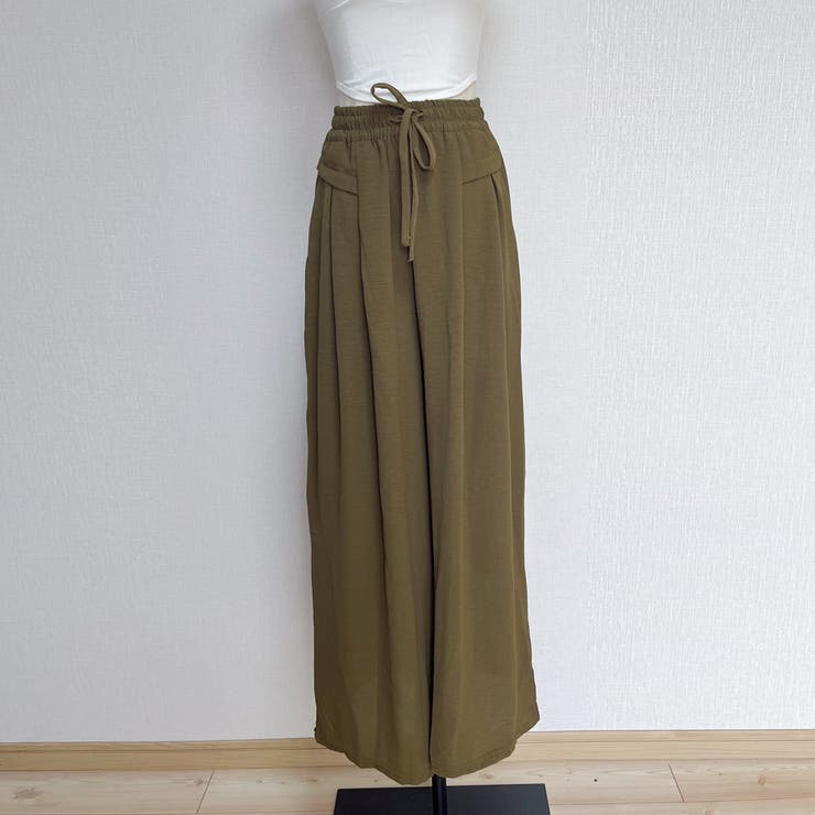 ワイドパンツ ガウチョパンツ ハイウエスト | shoppinggo | 詳細画像4 