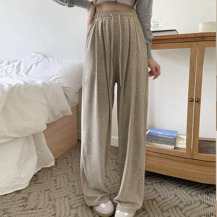 ベージュ | ワイドパンツ レディース ストレート | shoppinggo