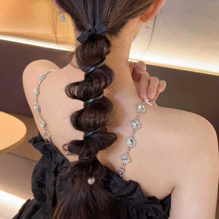 プリングヘアゴム くるくる ヘアアクセサリー | shoppinggo | 詳細画像7 