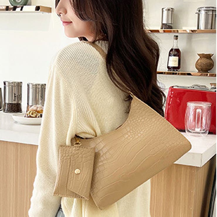 キャメル | ミニトートバッグ コインケース付き2点セット 小さめ | shoppinggo