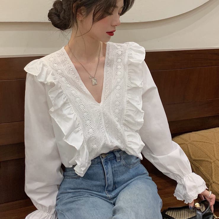 ホワイト | 新作ブラウス シャツ トップス | shoppinggo