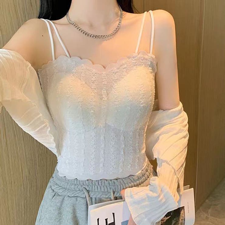 レースキャミソール ブラトップ ショート丈 | shoppinggo | 詳細画像5 