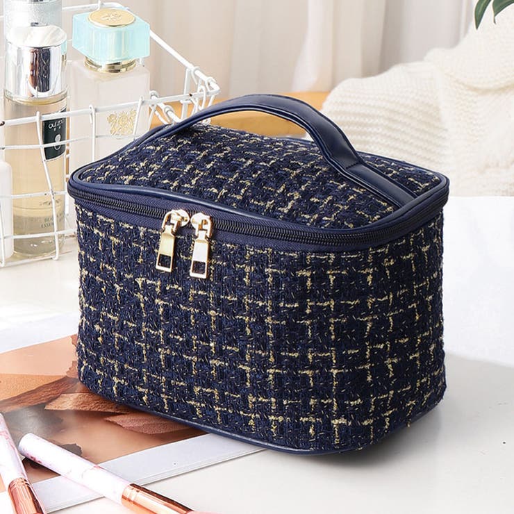 ネイビー | 化粧ポーチ コスメポーチ トラベルポーチ | shoppinggo