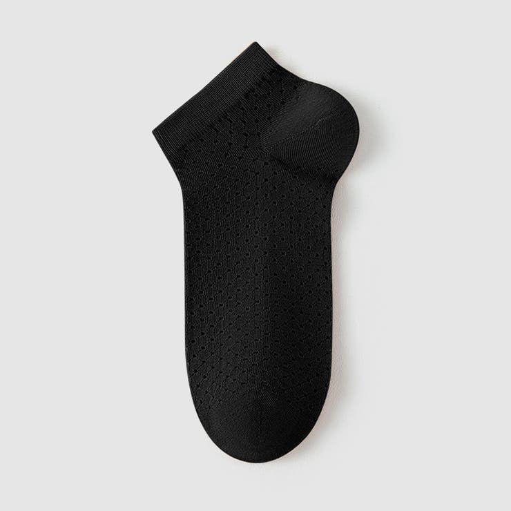 ブラック | 靴下 薄手 メッシュ編み | shoppinggo