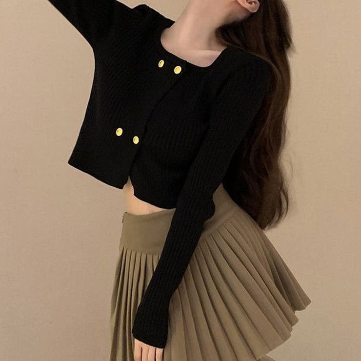 リブニット ショート丈 ラウンドネック | shoppinggo | 詳細画像6 