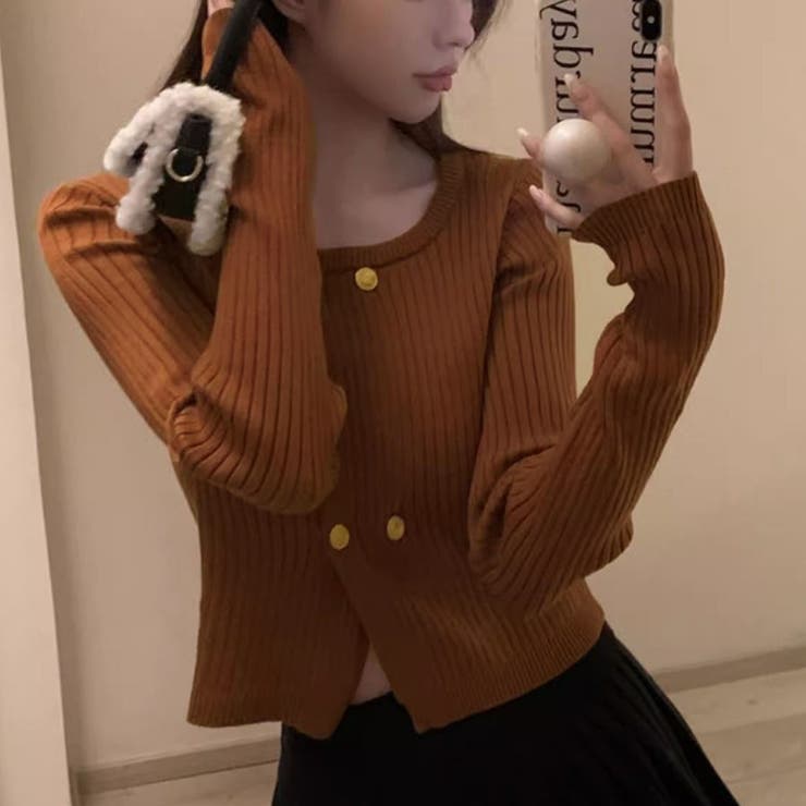 リブニット ショート丈 ラウンドネック | shoppinggo | 詳細画像14 