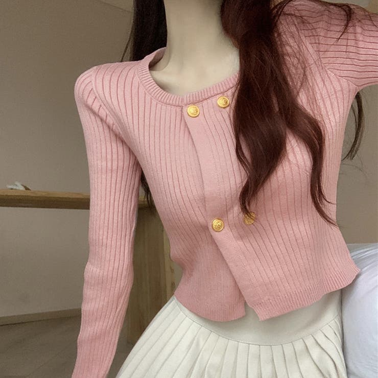 リブニット ショート丈 ラウンドネック | shoppinggo | 詳細画像16 