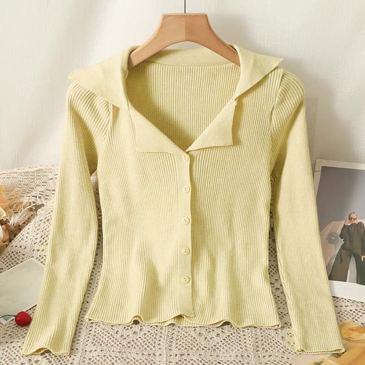 ニットトップス セーター Vネック | shoppinggo | 詳細画像5 