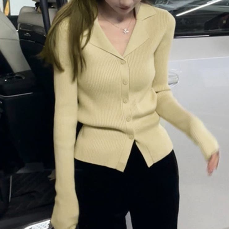 ニットトップス セーター Vネック | shoppinggo | 詳細画像8 