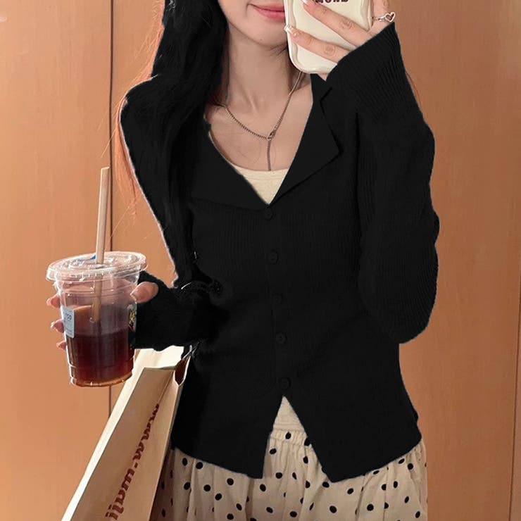 ニットトップス セーター Vネック | shoppinggo | 詳細画像11 