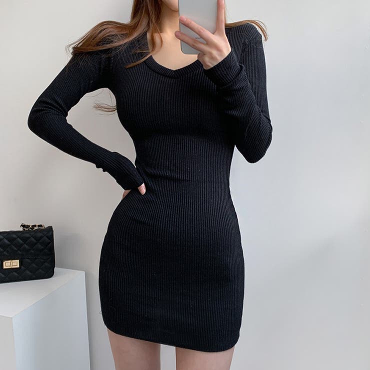 ❤️24新作 ♡ maje 黒ニットミニワンピース 新品♡　223 ❤️24新作 ♡ maje 黒ニットミニワンピース 新品♡ 223
