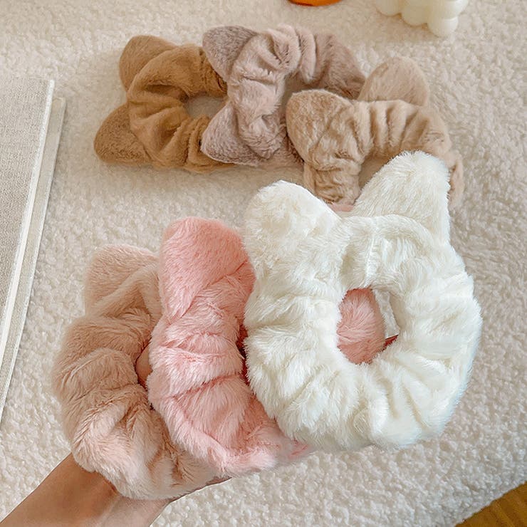 ヘアゴム シュシュ フワフワ | shoppinggo | 詳細画像4 