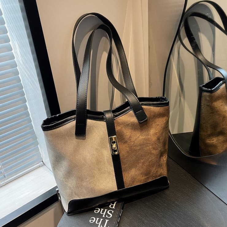 ブラック | トートバッグ レディース 肩掛け | shoppinggo