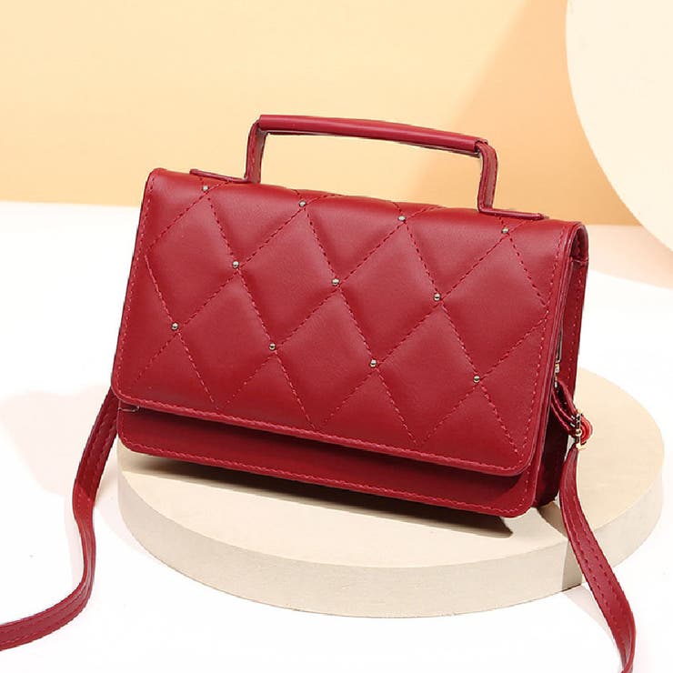 レッド | ミニバッグ スマホポーチ ショルダーバッグ | shoppinggo