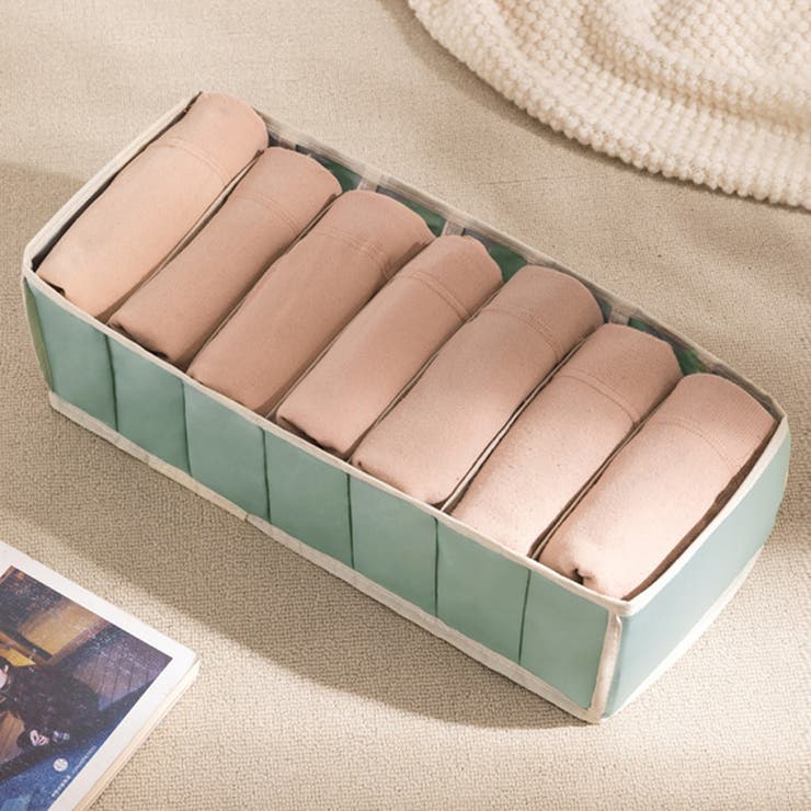 ブルー*7マスS | 仕切り収納ケース 千ズボン収納 靴下ケース | shoppinggo