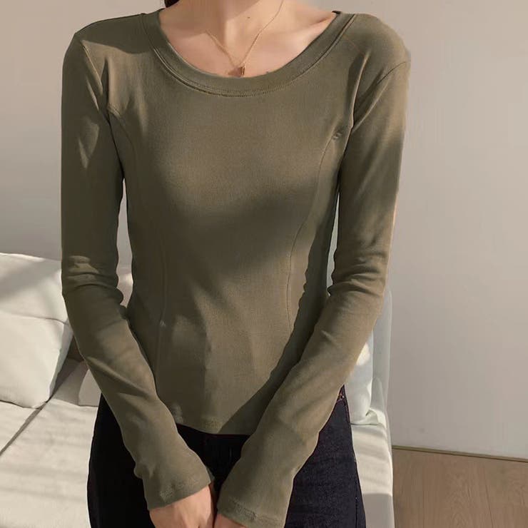 ブラウン | Ｔシャツ レディース 長袖 | shoppinggo