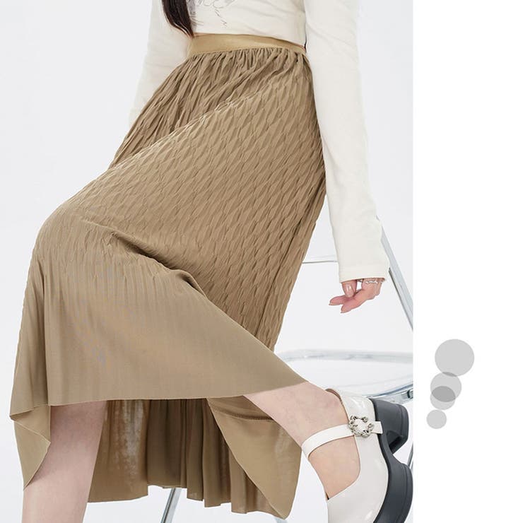 マーメイドスカート ランダムプリーツ レディース | shoppinggo | 詳細画像8 