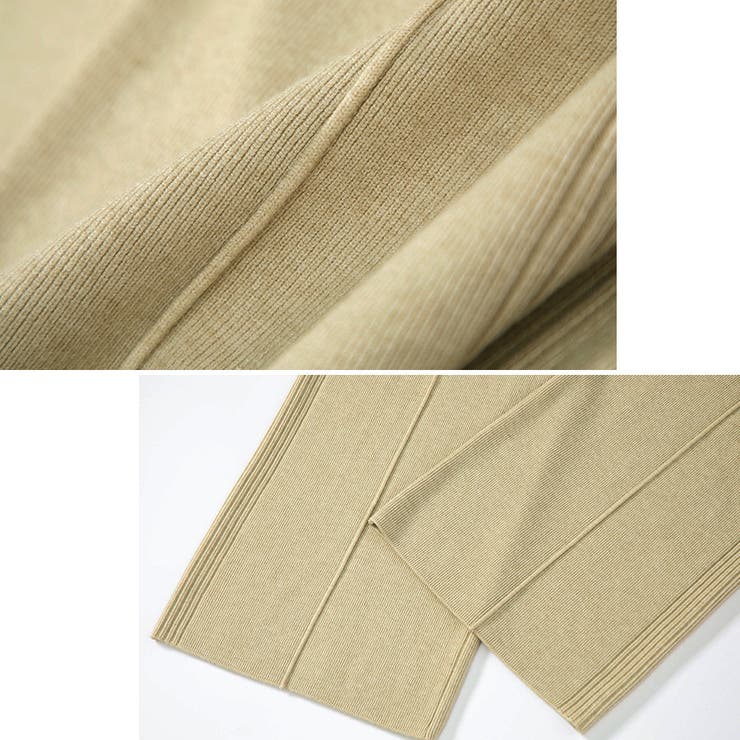 ニットパンツ リブニット ワイドパンツ | shoppinggo | 詳細画像6 