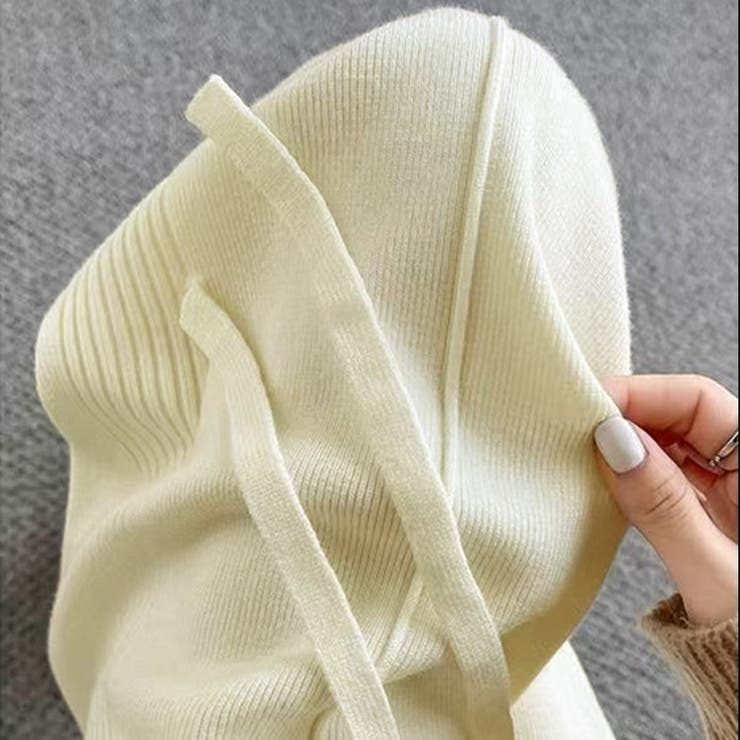 ニットパンツ リブニット ワイドパンツ | shoppinggo | 詳細画像13 