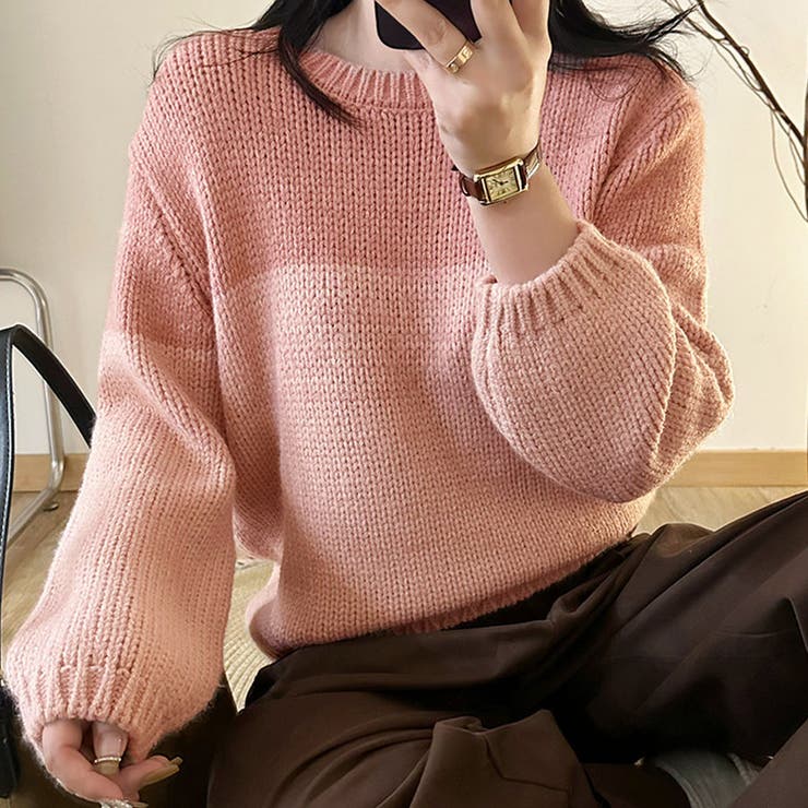 全2色 ニット セーター モヘヤ グラデーションカラー 韓国 6 mwcbd129_d_02.jpg