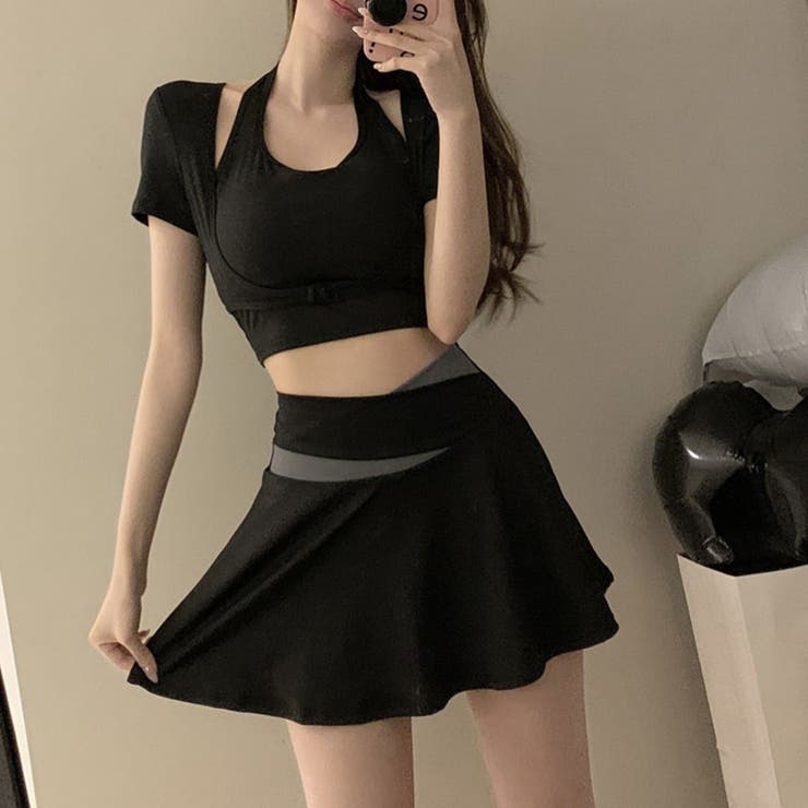 フィットネス水着2点セット レディース セパレート | shoppinggo | 詳細画像6 