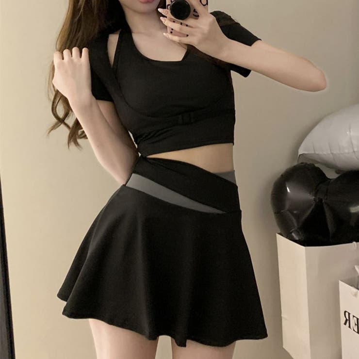 フィットネス水着2点セット レディース セパレート | shoppinggo | 詳細画像9 