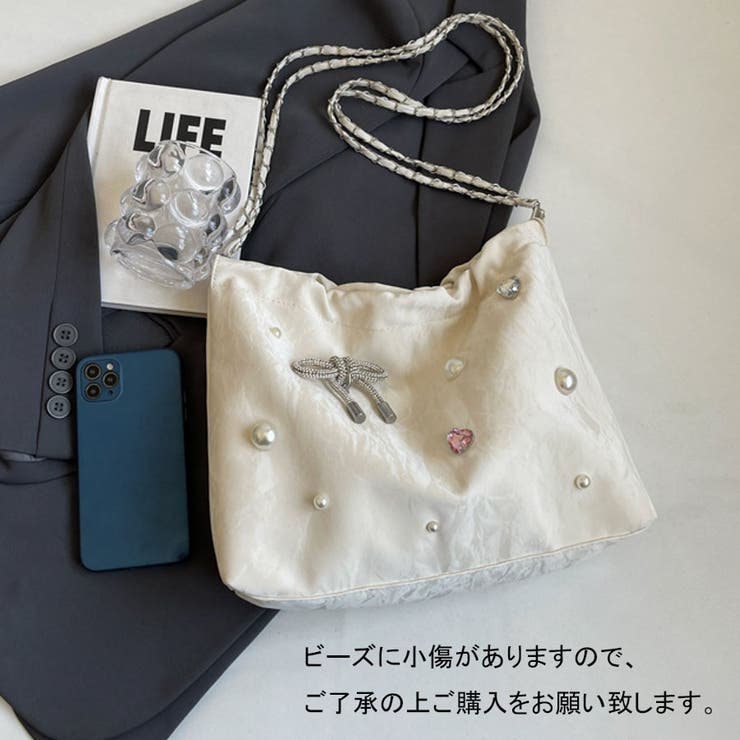 リボン ショルダーバッグ レディース[品番：JRKW0005098