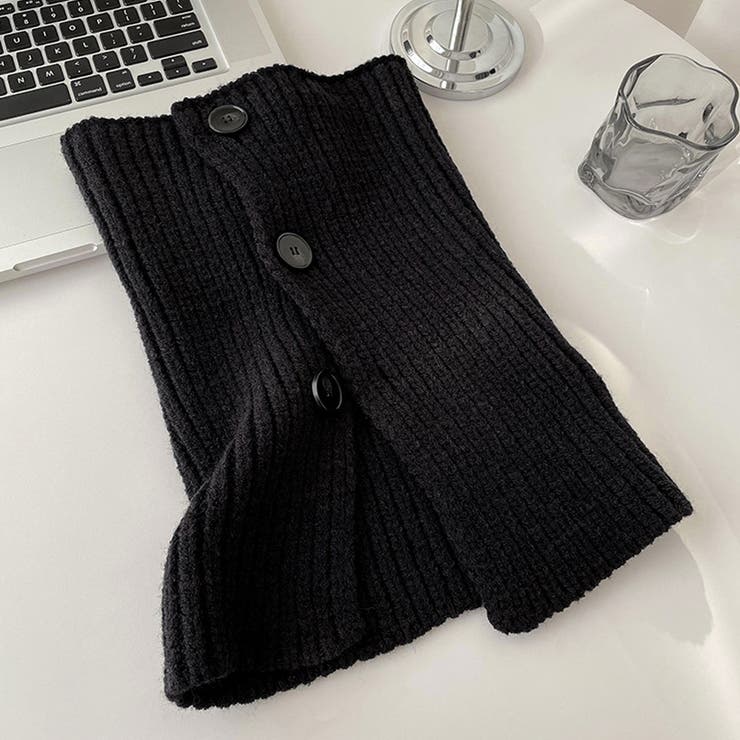 ネックウォーマー ボタン付き ニット | shoppinggo | 詳細画像4 