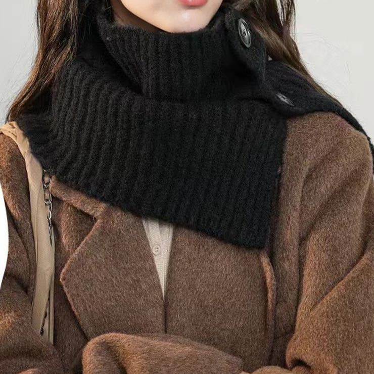 ネックウォーマー ボタン付き ニット | shoppinggo | 詳細画像8 